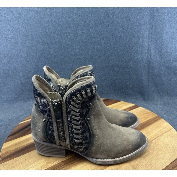 Corral Boots Shoes - Corral Circle G Womens Genuine Leather Boots Cutout Tooled Distressed Brown Sz 8